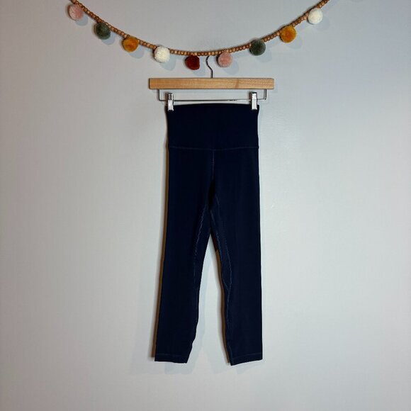 Lululemon navy blue Align crops - Picture 1 of 5